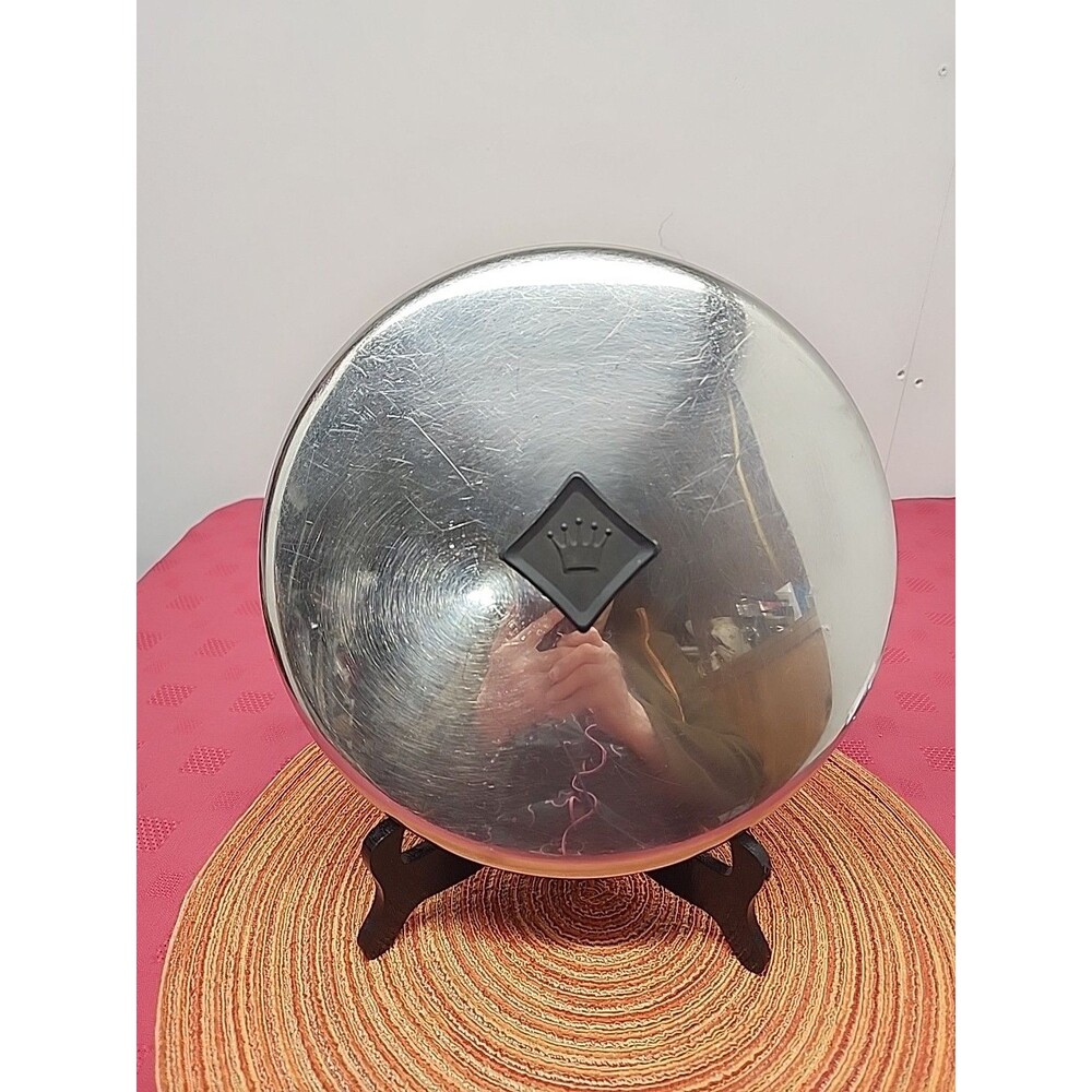 Vintage Kitchen Queen Replacement Lid 3 Ply Stainless Steel 10.75 Inches 1970's